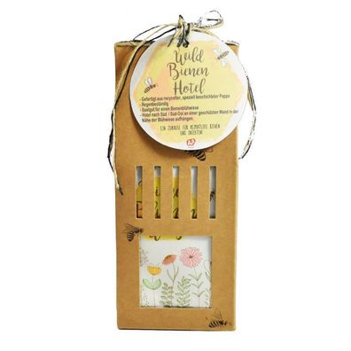 Wunderle 41725 Wundertüte Wildbienen-Hotel - 10 x 24 x 6 cm