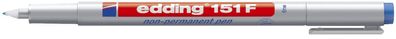 Edding 151 003 F - OHP-Marker, non-permanent, 0,6 mm, blau