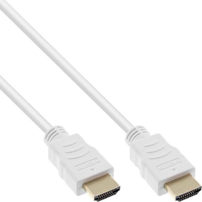 InLine® 17503W HDMI Kabel, HDMI-High Speed mit Ethernet, Premium, Stecker / Stecke
