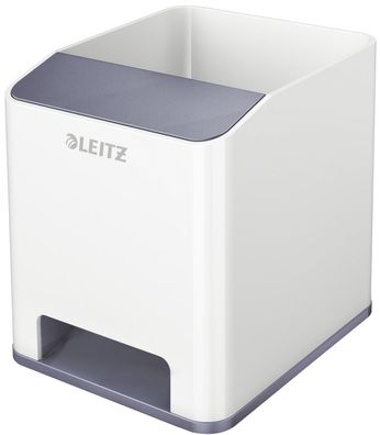 Leitz 5363-10-01 Sound Stifteköcher WOW Duo Colour - weiß