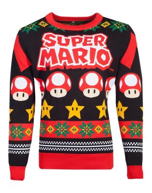 Super Mario Knitted Christmas Jumper - Super Mario KW834885NTN - (Sweaters / Jumper)