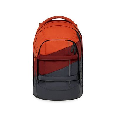 Satch Pack Schulrucksack Fire Up rot orange grau 30l Rucksack Schulranzen