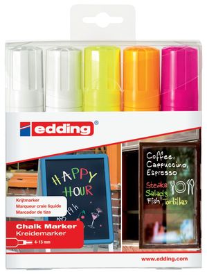 Edding 4090-5999 4090 Kreidemarker - 4 - 15 mm, neon sortiert