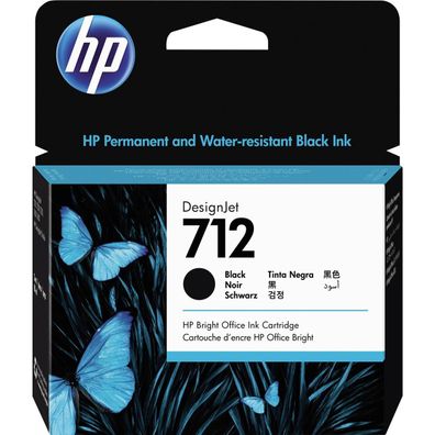HP 3ED71A HP 712 (3ED71A) schwarz Druckerpatrone