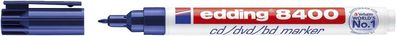 Edding 4-8400003 8400 CD-Marker - permanent, ca. 0,5 - 1 mm, blau