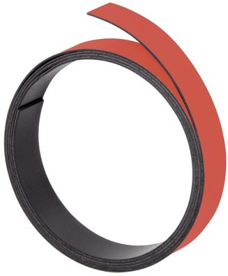 Franken M80101 Magnetband - 100 cm x 5 mm, rot