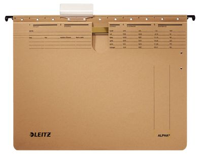 LEITZ 1914-00-00 25er Hängehefter ALPHA® Karton naturbraun