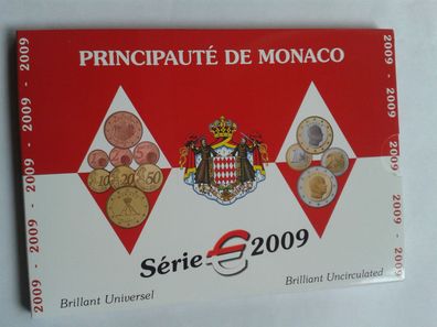 Original KMS 2009 Monaco stempelglanz KMS Monaco Fürst Albert II