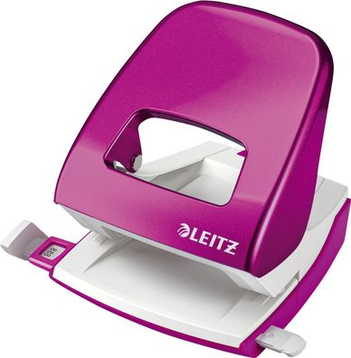 Leitz 50082023 5008 Bürolocher NeXXt, Metall, 30 Blatt, Blisterverpackung, pink