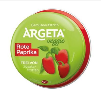 Argeta Veggie Kichererbsen mit roter Paprika 95 g  Der Vegane cremige Aufstrich