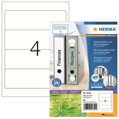 HERMA 10740 320 HERMA Ordneretiketten weiß