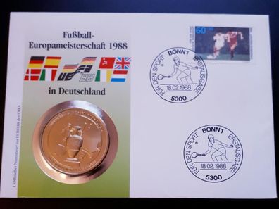 Numisbrief BRD Fußball EM 1988