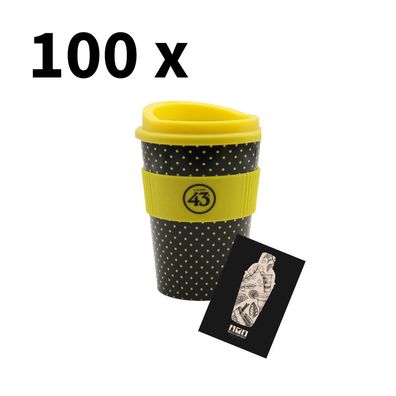 Licor 43 Kaffeebecher - 100er-Set Trinkbecher - XXL Angebot Coffee to go mit De