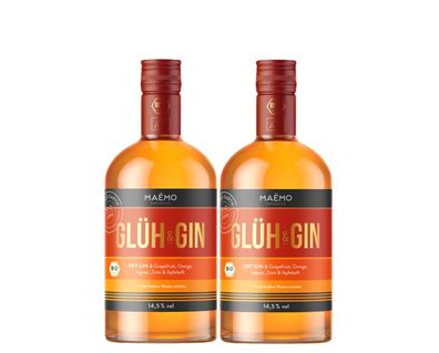 Maemo Organics Bio 2er Glüh & Gin 2x 0,7L (14,5% Vol)- [Enthält Sulfite]