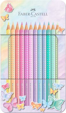 Faber-Castell Farbstifte Sparkle Pastel 12er Metalletui 201910