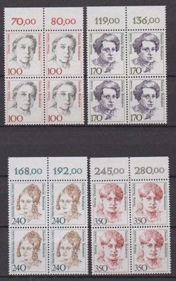BRD 1988 postfrisch vierer Block MiNr. 1390-1393 Frauen der deutschen Geschichte