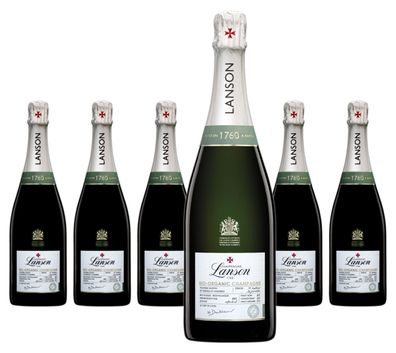 6 x Champagne Lanson Le Green Label Organic Brut