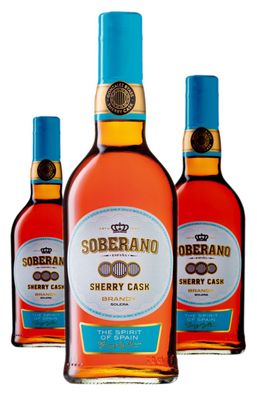 3 x González Byass - Soberano Solera Brandy