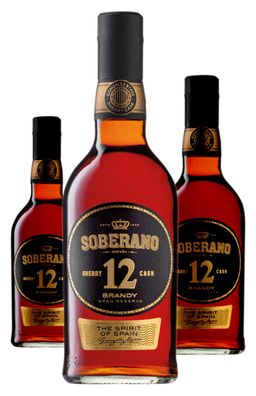 3 x González Byass Soberano Solera Reserva 12 Jahre