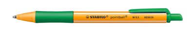 STABILO® 6030/36 Kugelschreiber pointball® - 0,5 mm, Druckmechanik, grün