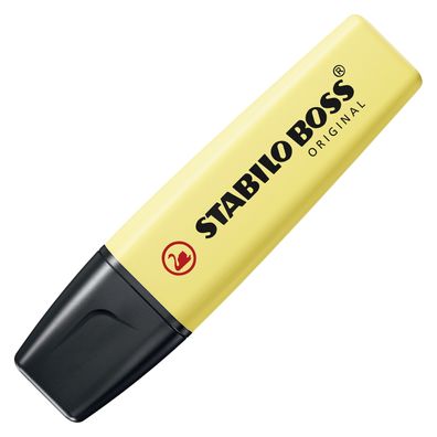 STABILO® 70/144 Textmarker - BOSS Original Pastel - Einzelstift - pudriges Gelb