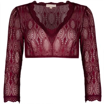 Krüger Dirndlbluse Hilke bordeaux - Größe: 32