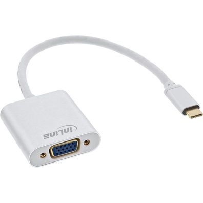 InLine® 64104S USB Display Konverter, USB Typ-C Stecker zu VGA Buchse (DP Alt
