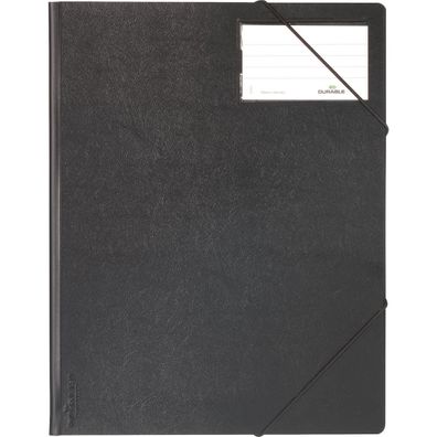 Durable Eckspanner Premium, DIN A4, Hartfolie, schwarz