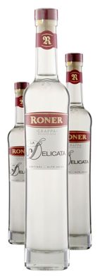 3 x Roner Grappa La Delicata