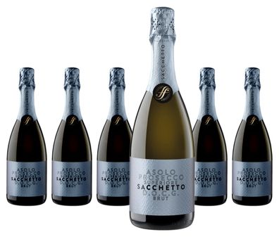 6 x Sacchetto Asolo Prosecco Superiore DOCG Brut