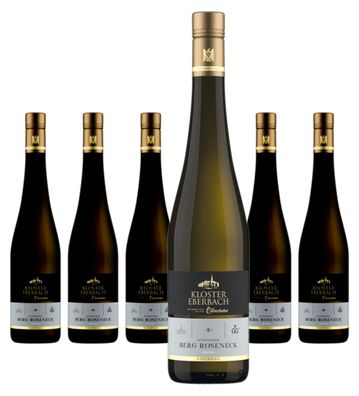 6 x Kloster Eberbach Rüdesheimer Berg Roseneck Riesling Cabinetkeller VDP Großes Gewä