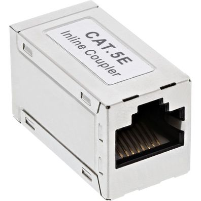 InLine® 69990E Patchkabelkupplung Cat.5e, 2x RJ45 Buchse, geschirmt