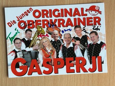 Die jungen Oberkrainer - Autogrammkarte original signiert - #30793