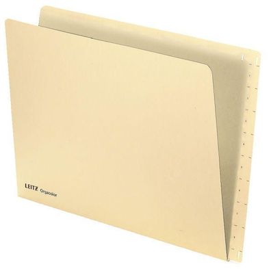 100x Leitz 2432-00-11 Einstellmappe Orgacolor®, Kraftkarton, chamois