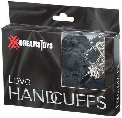 XX-DREAMSTOYS Liebes-Handschellen m. Plüsch schwarz