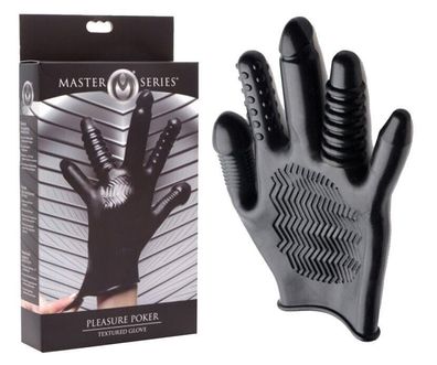 MASTER SERIES Pleasure Poker Textured Glove