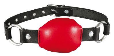 XX-DREAMSTOYS Leder-Mund-Knebel rot