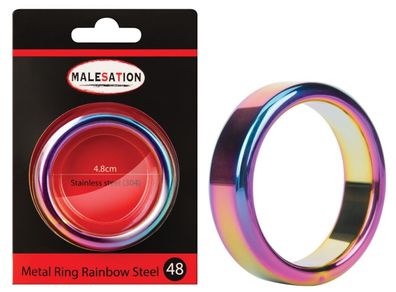 Malesation Metal Ring Rainbow Steel 48