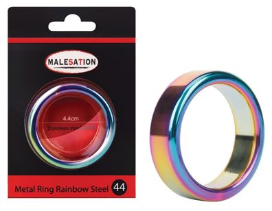 Malesation Metal Ring Rainbow Steel 44