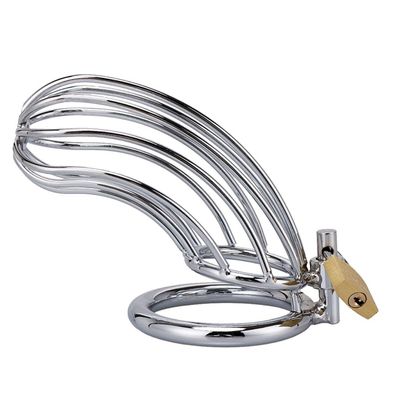 XX-DREAMSTOYS Metal Cock Cage Banana Shape