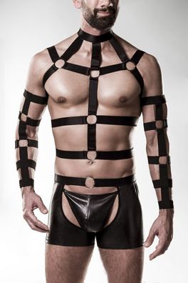 GREY VELVET MEN 4-teiliges Harness Set 2XL-3XL (Gr. 2XL-3XL)