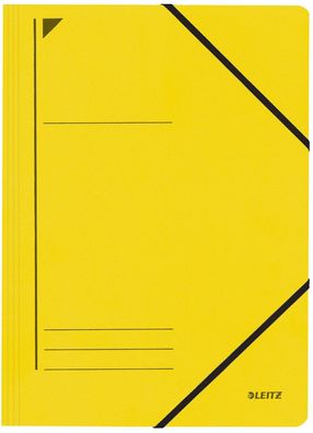 Leitz 3980-00-15 3980 Eckspanner - A4, 250 Blatt, Pendarec-Karton (RC), gelb