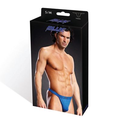 BLUE LINE Performance Microfiber Thong blue S/M