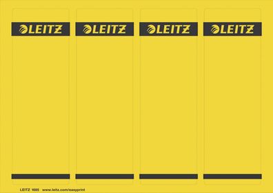 Leitz 1685-20-15 1685 PC-beschriftbare Rückenschilder - Papier, kurz/breit,100