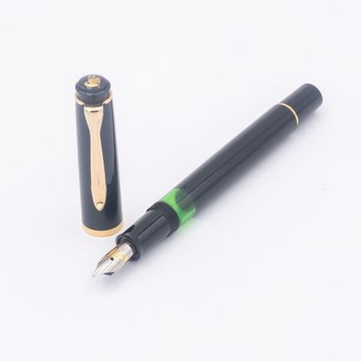 Pelikan Füller M200 M Schwarz Gold Gravur