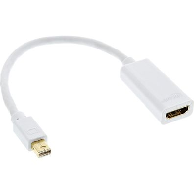 InLine® Mini DisplayPort HDMI Adapterkabel mit Audio, Mini DisplayPort Stecker