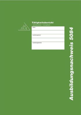 RNK Verlag 5084 Ausbildungsnachweis-Block wöchentlich/monatlich, alle Berufe, 28