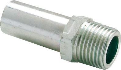 C-Stahl verzinkt Pressfitting Absatznippel 18 mm x 1/2" Außengewinde 21933