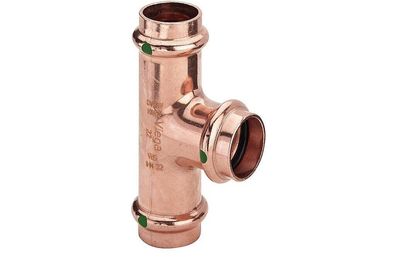 Viega Profipress V&SC Contur T-Stück reduziert Kupfer 35 x 15 x 35 mm 324865