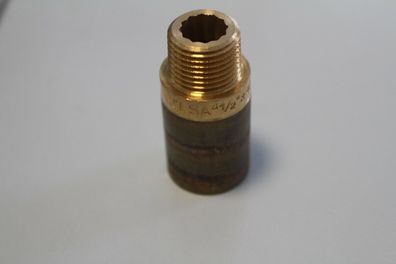 Viega Rotguss-Gewindefitting Hahnverlängerung 1/2"x40mm (I/A)